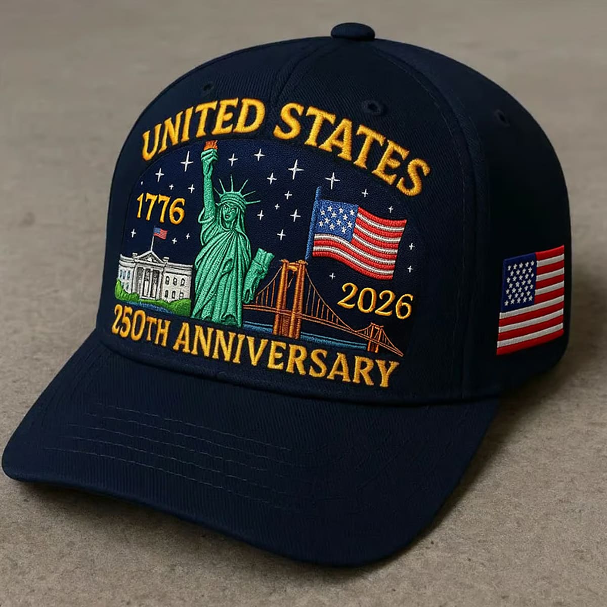 Patriots United States 1776 2026 250th Anniversary Hat Patriots United States 1776 2026 250th Anniversary Hat