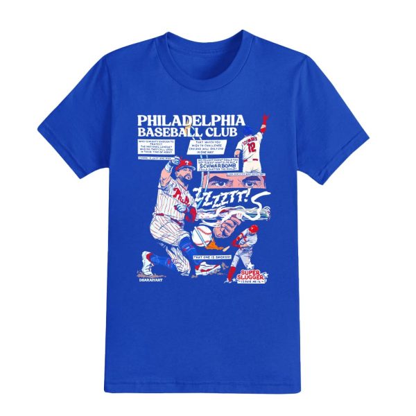 Phillies Kyle Schwarber Schwarbomb Comic Shirt 2