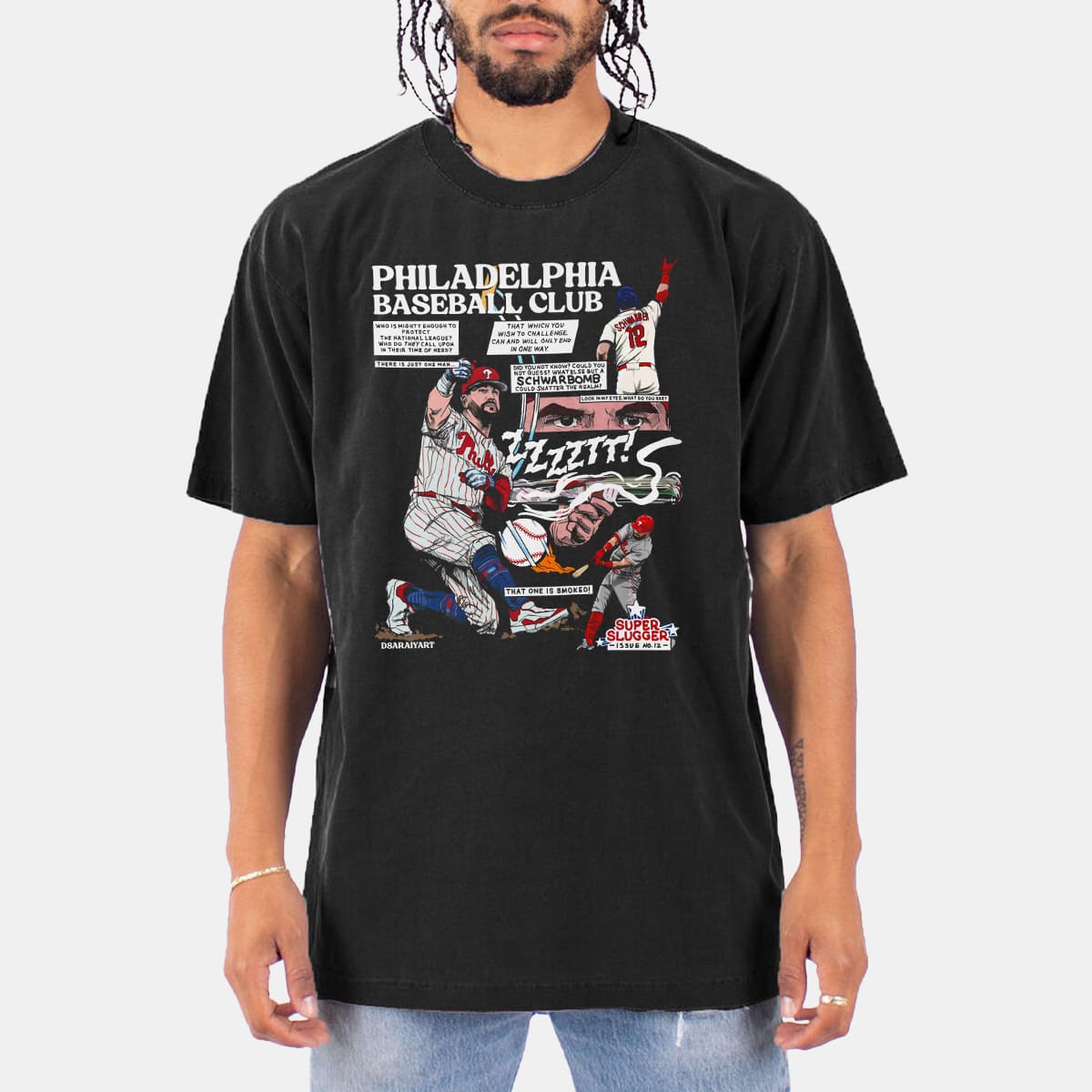 Phillies Kyle Schwarber Schwarbomb Comic Shirt 4 Phillies Kyle Schwarber Schwarbomb Comic Shirt 4