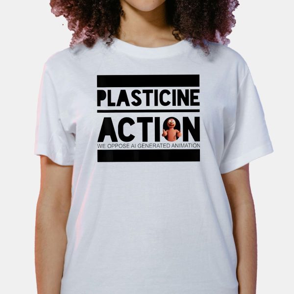 Plasticine Action We Oppose Ai Generated Animation Shirt 7
