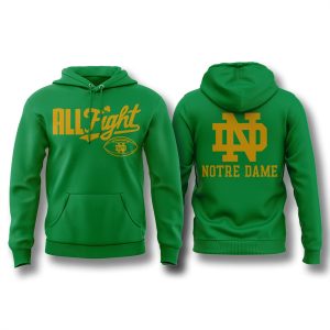 Notre Dame Irish Green All Fight 2025 Hoodie 1