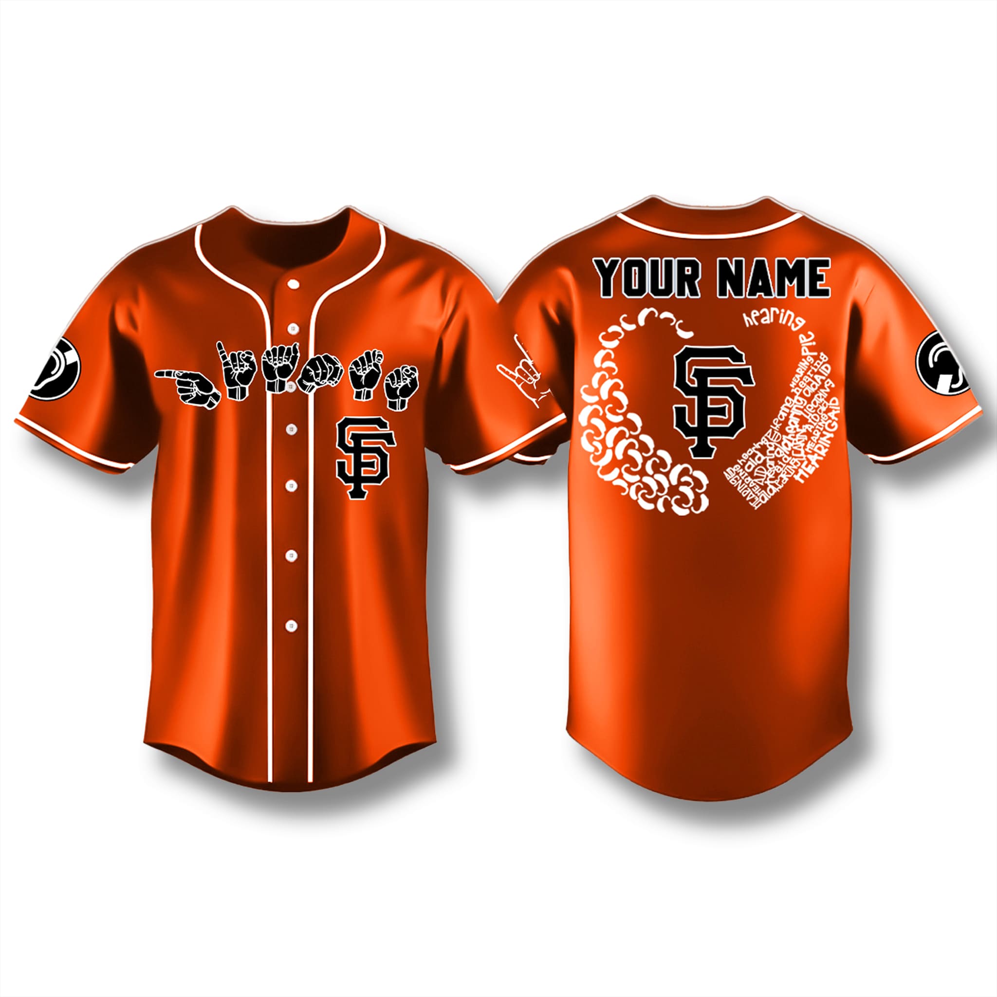 SF Giants x Deaf Hard Of Hearing Awareness Jersey 2025 SF Giants x Deaf Hard Of Hearing Awareness Jersey 2025