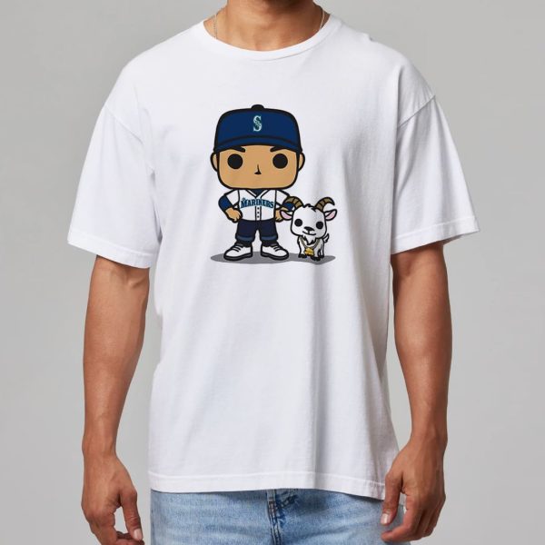 Seattle Mariners Ichiro Funko GOAT Night Shirt 2025 11