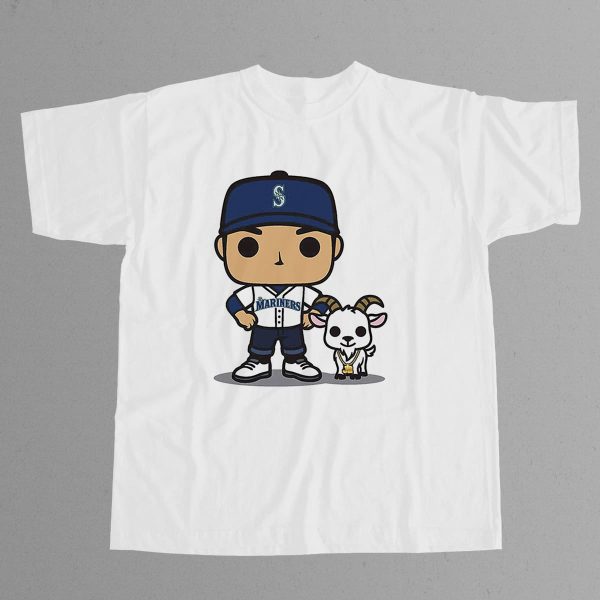 Seattle Mariners Ichiro Funko GOAT Night Shirt 2025 12