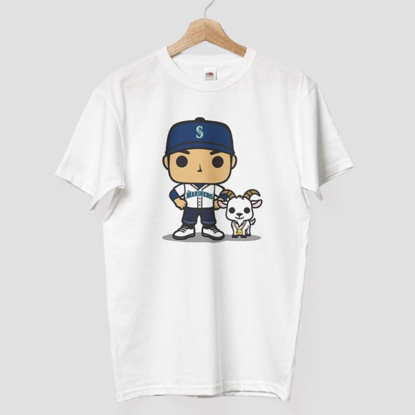 Seattle Mariners Ichiro Funko GOAT Night Shirt 2025 7