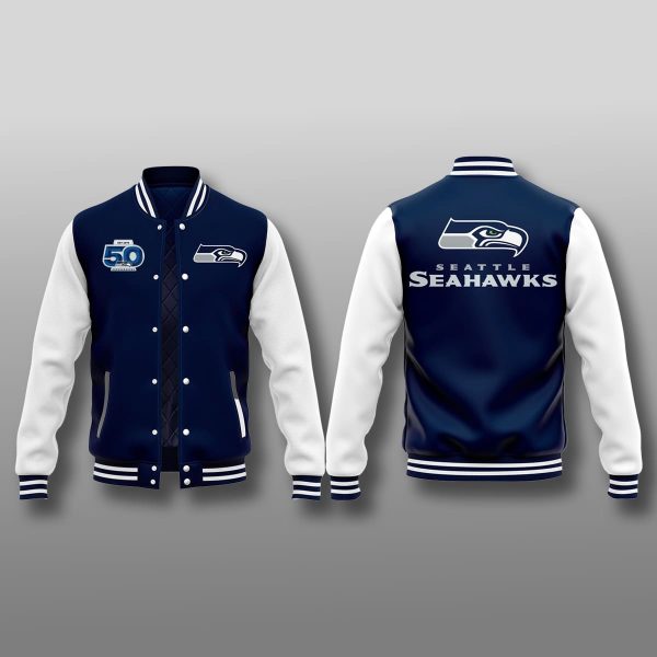 Seattle Seahawks 50th Season 2025 Jacket 1
