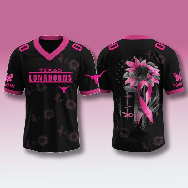 Texas Longhorns Breast Cancer Awareness Month Jersey 2025 1