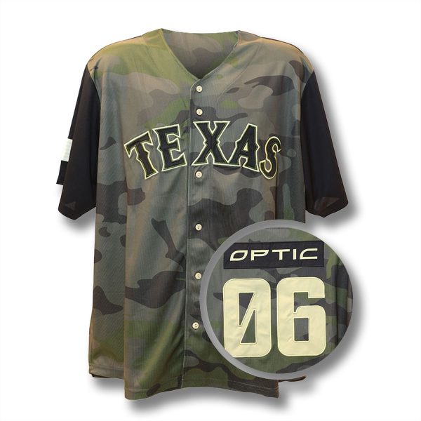Texas Rangers OpTic Night Jersey 2025 Giveaway