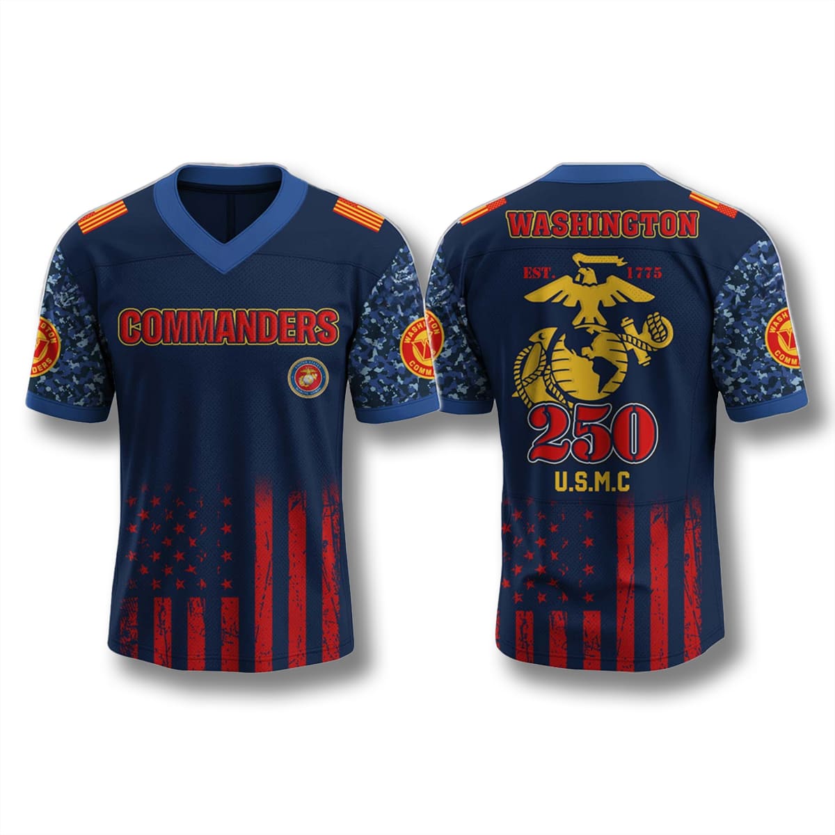 Washington Commanders USMC 250th Anniversary Jersey Washington Commanders USMC 250th Anniversary Jersey