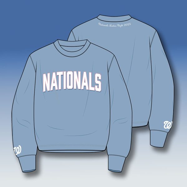 Washington Nationals Ladies Night Sweatshirt Giveaway 2025 1