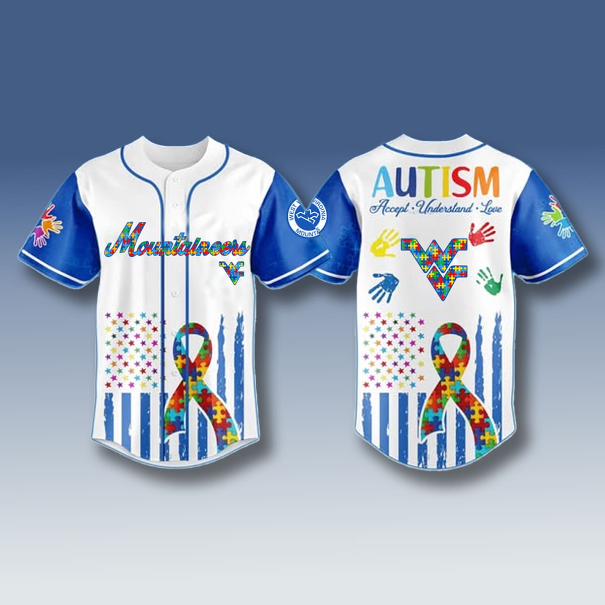 West Virginia Mountaineers Autism Awareness Month Jersey 2025 West Virginia Mountaineers Autism Awareness Month Jersey 2025