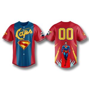 Lake County Captains Superman Night Jersey 2025 1