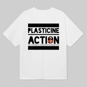 Plasticine Action We Oppose Ai Generated Animation Shirt 1