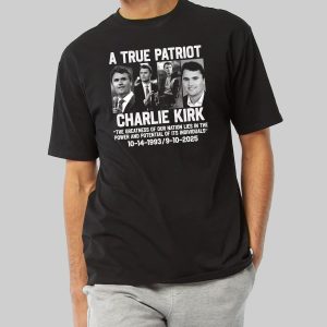 Charlie Kirk A True Patriot 1993 2025 Shirt 1