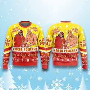 Hulk Hogan x Macho Man Mega Powers Christmas Ugly Sweater