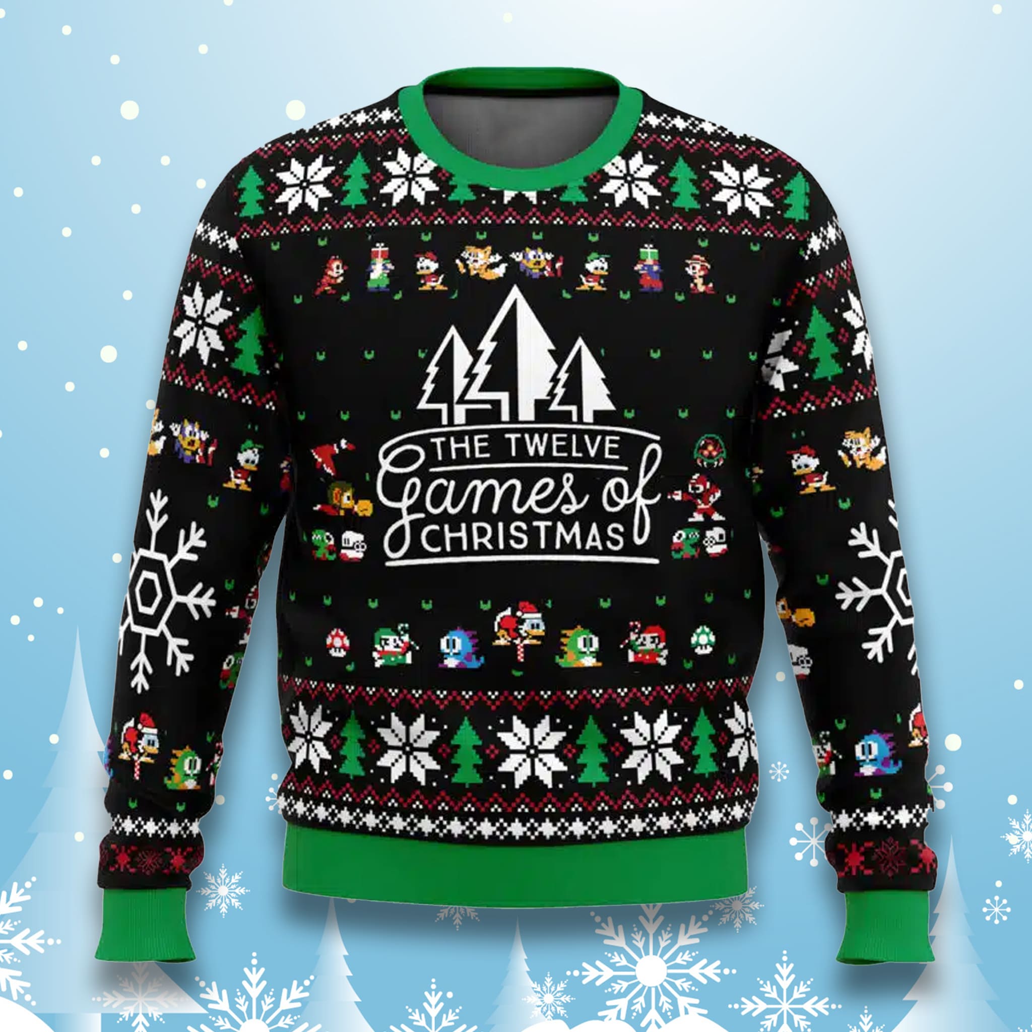 12 Games of Christmas Retro Ugly Sweater 12 Games of Christmas Retro Ugly Sweater
