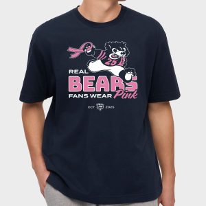 Real Bears Fans Wear Pink Breast Cancer Awareness Shirt 2025 8