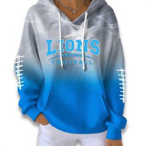 Detroit Lions 2025 Gradient Waffle Hoodie 1