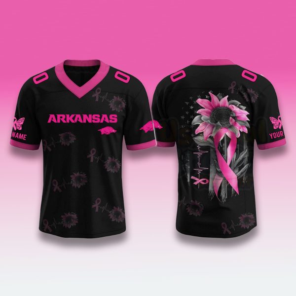 Arkansas Razorbacks Breast Cancer Awareness Month 2025 Jersey
