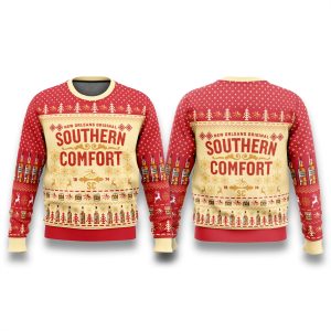 Southern Comfort Whiskey Christmas Ugly Sweater 1