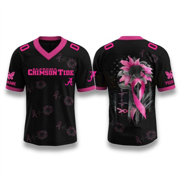Alabama Crimson Tide Breast Cancer Awareness Month 2025 Jersey 1