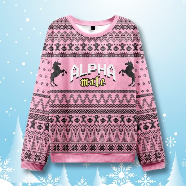 Alpha Male LGBT Ugly Christmas Sweater 1