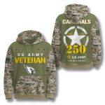 Arizona Cardinals US Army 250th Birthday Camo Hoodie