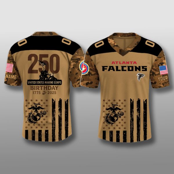 Atlanta Falcons USMC 250th Birthday Jersey 2025