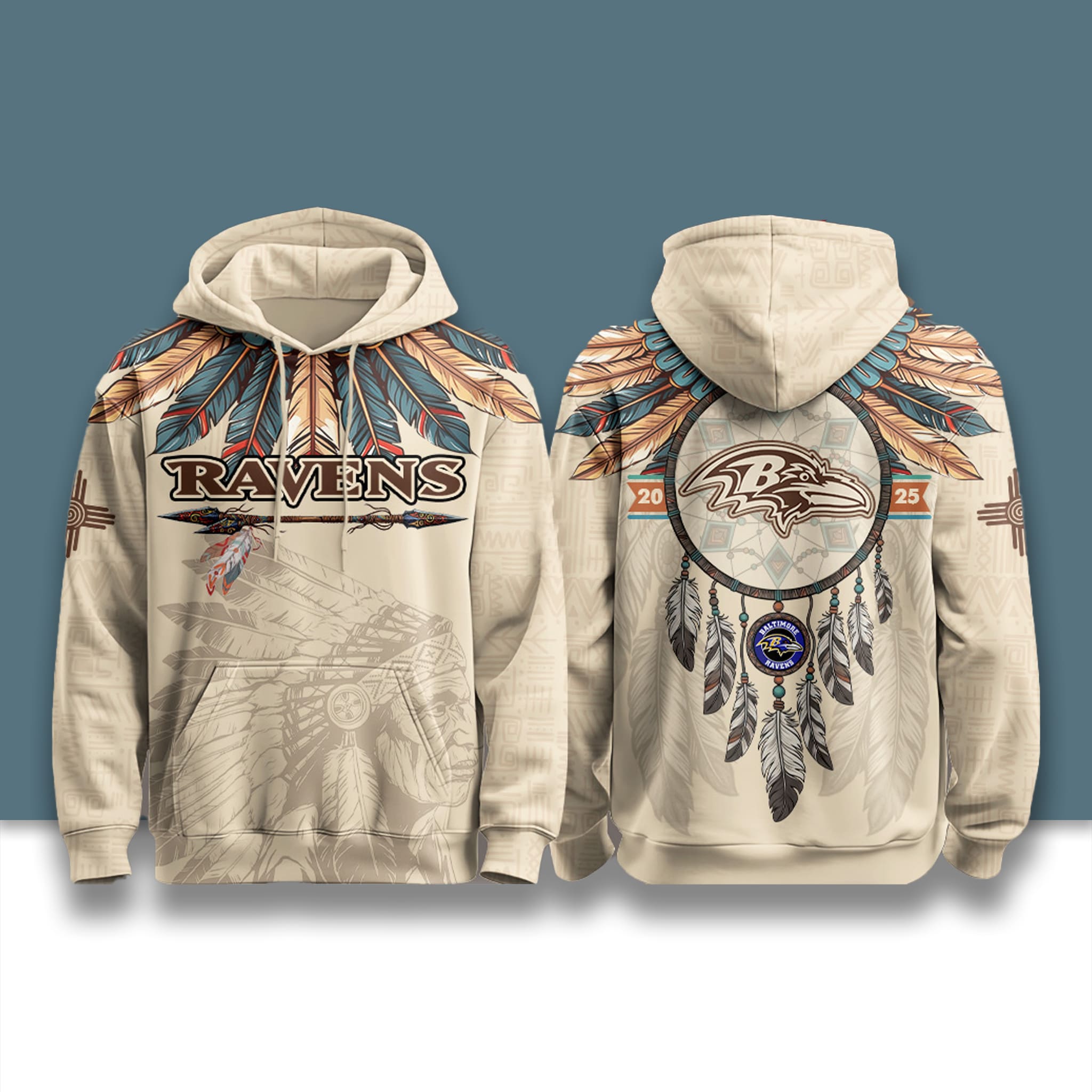 Baltimore Ravens Native American Heritage Month 2025 Hoodie 1 Baltimore Ravens Native American Heritage Month 2025 Hoodie 2