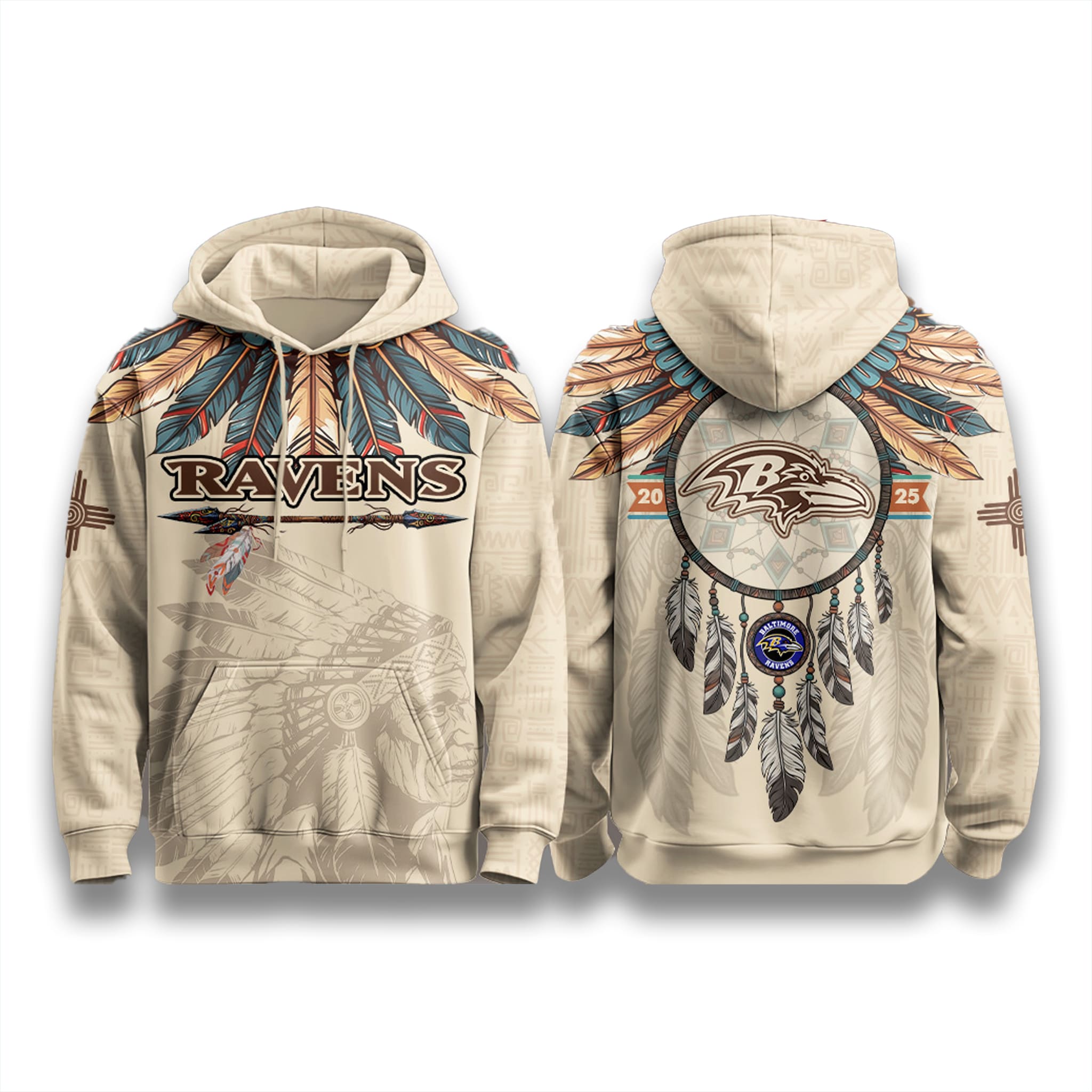 Baltimore Ravens Native American Heritage Month 2025 Hoodie Baltimore Ravens Native American Heritage Month 2025 Hoodie