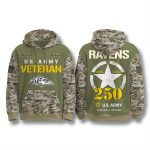 Baltimore Ravens US Army 250th Anniversary Camo Hoodie