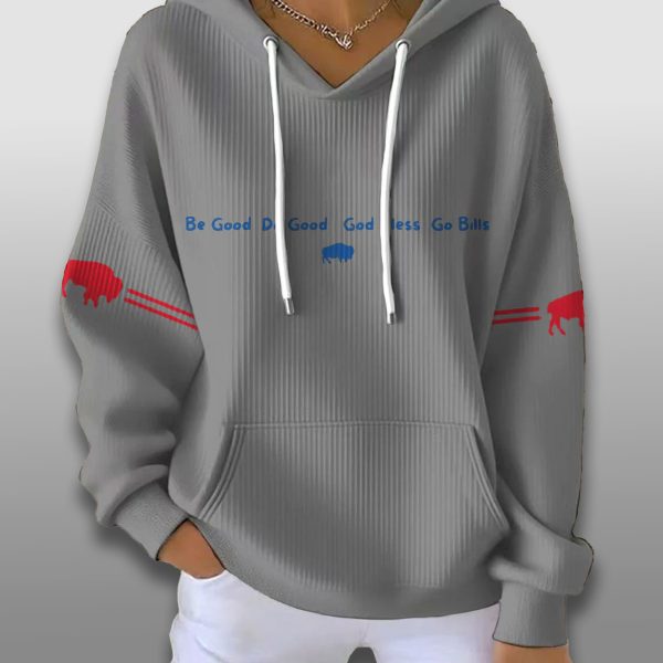 Be Good Do Goood God Bless Go Bills Waffle Hoodie 1