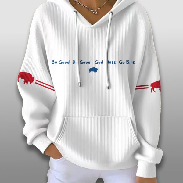 Be Good Do Goood God Bless Go Bills Waffle Hoodie 2