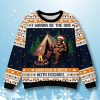 Bigfoot Wanna Have Beer Custom Ugly Christmas Sweater 1