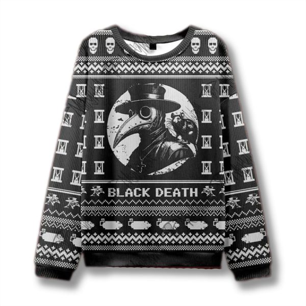 Black Death Ugly Christmas Sweater 1