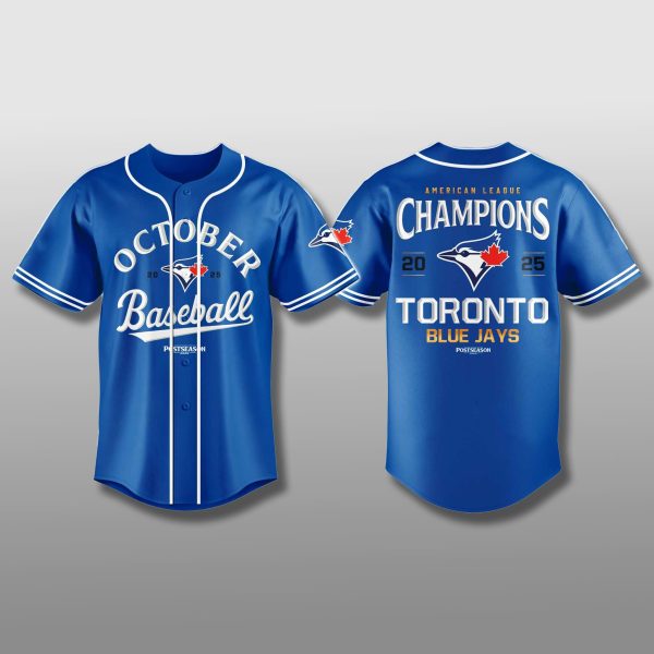 Blue Jays October Baseball 2025 AL East Division Champions Jersey 1