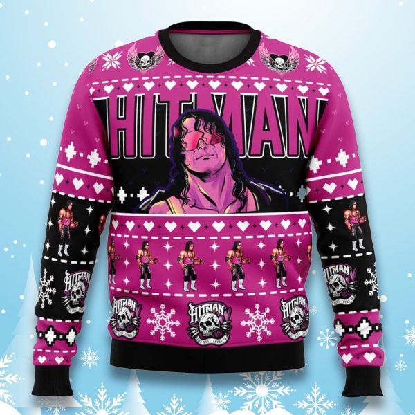 Bret Hart The Hitman Christmas Ugly Sweater
