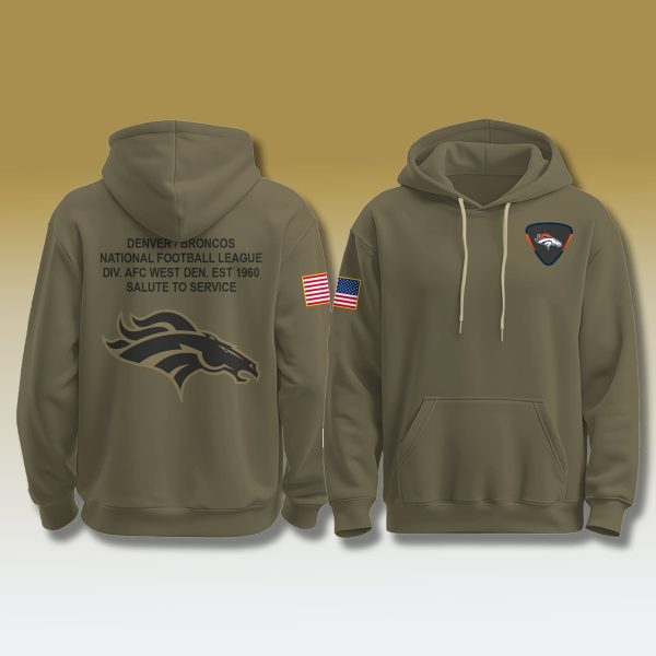 Broncos Salute To Service Military Hoodie 2025 1
