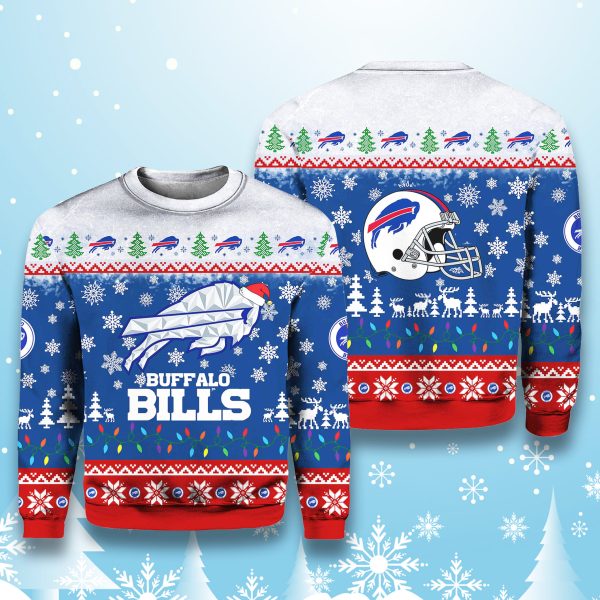 Buffalo Bills Cold Front Ugly Christmas Sweater 2025 1