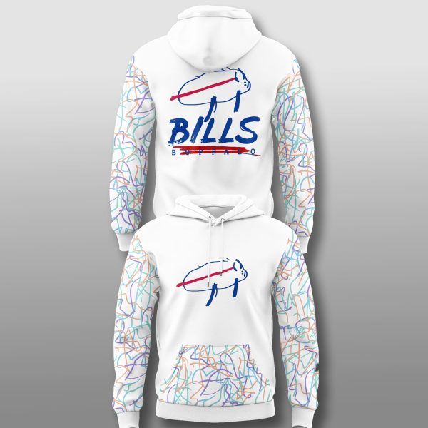 Buffalo Bills Josh Allen Billustration Hoodie 2025 2