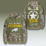 Buffalo Bills US Army 250th Anniversary Camo Hoodie