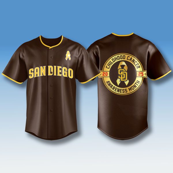 San Diego Padres Childhood Cancer Awareness Jersey 2025