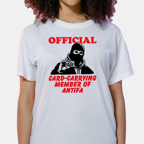 Card Carrying Member Of Antifa Shirt 1