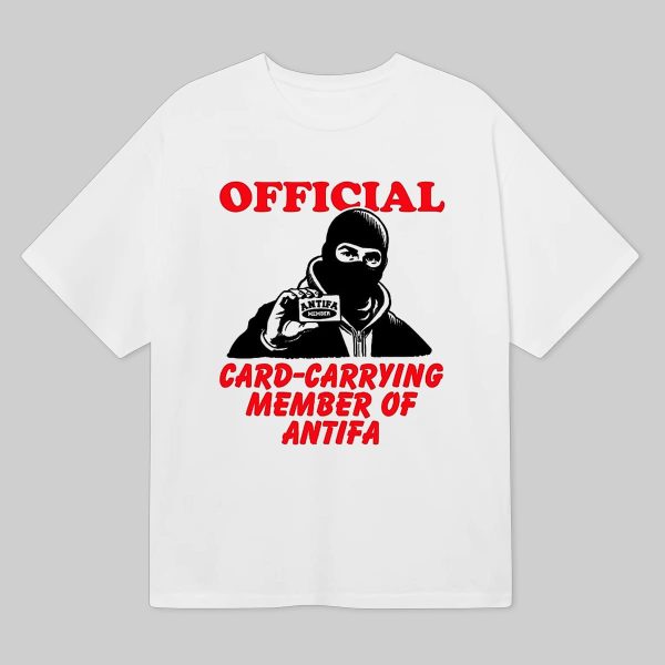 Card Carrying Member Of Antifa Shirt 2