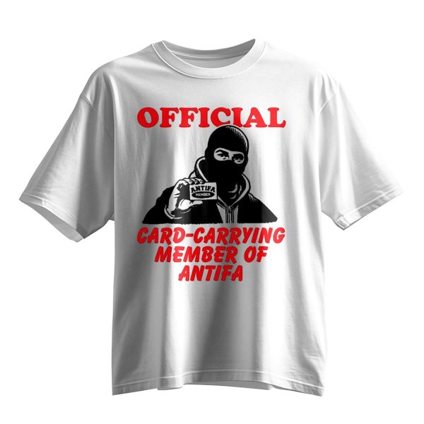 Card Carrying Member Of Antifa Shirt 6