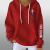 Charlie Kirk Freedom Faithful Cross American Flag Waffle Hoodie