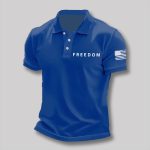Charlie Kirk Freedom Polo Shirt