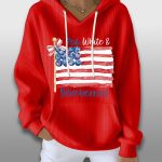 Charlie Kirk Red White And Blueberries Waffle Hoodie