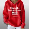Charlie Kirk This Is The Turning Point Waffle Hoodie