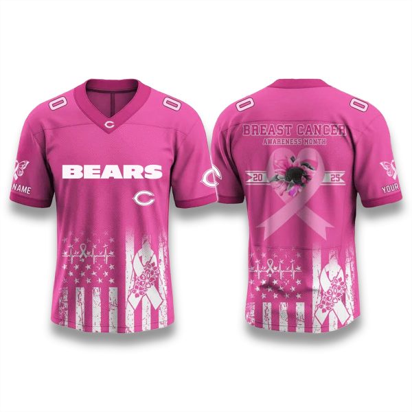 Chicago Bears Breast Cancer Awareness Month 2025 Jersey 1